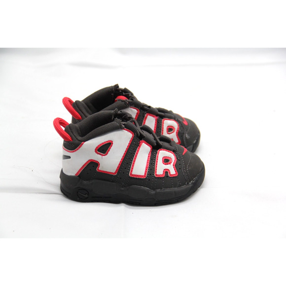 Nike Air More Uptempo Shoes Toddler 5C Gray Ash White Black Sneakers DH9722 200 - Picture 1 of 6